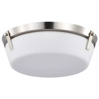 View 3 Light Brushed Nickel Rowen Flush Mount Light Fixture