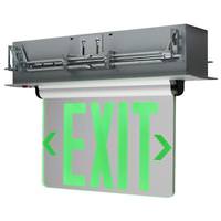 Nuvo Lighting 2.9 watt 120/277 volt Clear Panel / Green Letters Edge Lit LED Exit Sign