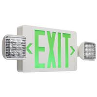 Nuvo Lighting 3.5 watt 120/277 volt White Panel / Green Letters LED Exit/Emergency Combo Light