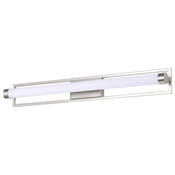 36" 39 watt 120 volt 3000K Natural White Brushed Nickel Canal LED Vanity Light Fixture