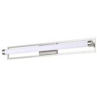 View 36" 39 watt 120 volt 3000K Natural White Brushed Nickel Canal LED Vanity Light Fixture
