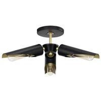 View 3 Lamp 120 volt Matte Black Pendant Light Fixture