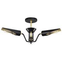Nuvo Lighting 3 Lamp 120 volt Matte Black Chandelier