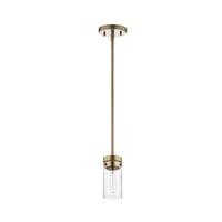 View 1 Lamp 8.5" 120 volt Burnished Brass Indoor Mini Pendant Fixture