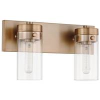 View 2 Lamp 120 volt Burnished Brass Indoor Vanity Light Fixture