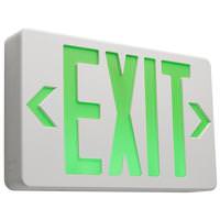 Nuvo Lighting 2.9 watt 120/277 volt White Panel / Green Letters LED Exit Sign