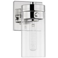 Nuvo Lighting 1 Lamp 8.5" 120 volt Polished Nickel Clear Indoor Vanity Light Fixture
