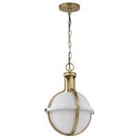 View 1 Lamp Matte White Opal White Glass Indoor Pendant Light Fixture