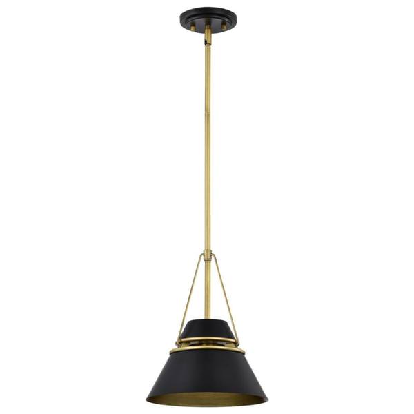 1 Light Matte Black Adina Indoor Pendant Light Fixture
