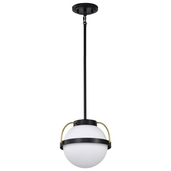 1 Lamp Matte Black Lakeshore Indoor Pendant Light Fixture