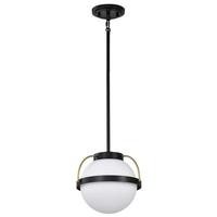 Nuvo Lighting 1 Lamp Matte Black Lakeshore Indoor Pendant Light Fixture
