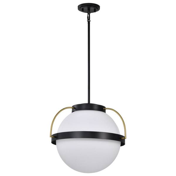 1 Lamp Matte Black Lakeshore Indoor Pendant Light Fixture