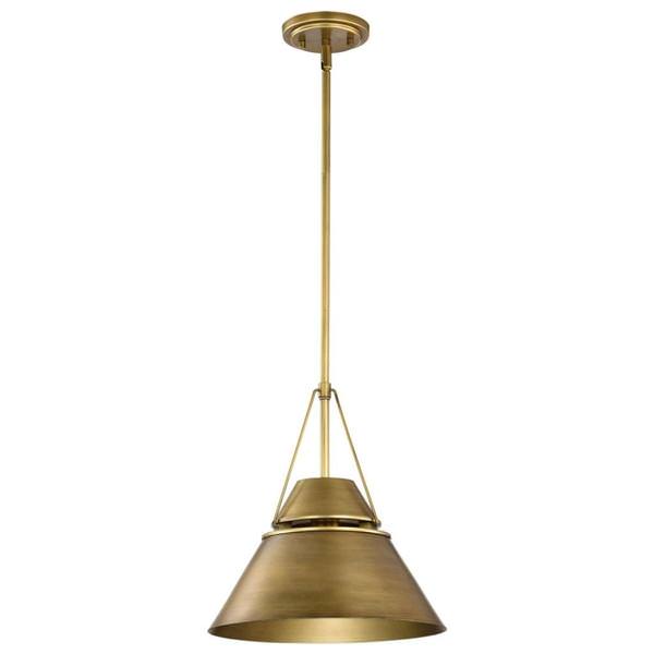 1 Lamp Natural Brass Adina Indoor Pendant Light Fixture