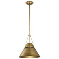 Nuvo Lighting 1 Lamp Natural Brass Adina Indoor Pendant Light Fixture