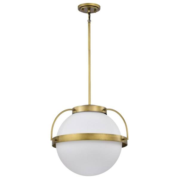 1 Lamp Natural Brass Lakeshore Indoor Pendant Light Fixture