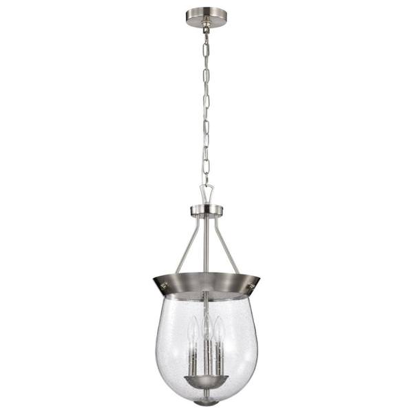 3 Light Brushed Nickel Boliver Indoor Pendant Light Fixture