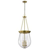 Nuvo Lighting 3 Lamp Vintage Brass Boliver Indoor Pendant Light Fixture