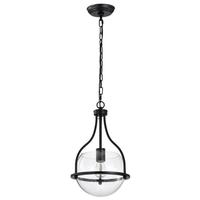 Nuvo Lighting 1 Light 60 watt 120 volt Matte Black Pendant