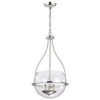 View 3 Light Polished Nickel Amado Indoor Pendant Light Fixture