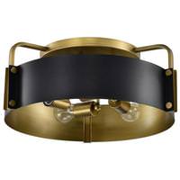 View 4 Lamp Matte Black Altos Indoor Semi Flush Mount Fixture