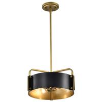 View 3 Light Matte Black Altos Indoor Pendant Light Fixture