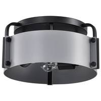 View 3 Light Matte Gray Altos Indoor Semi Flush Mount Fixture