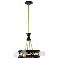 Nuvo Lighting 4 Lamp Matte Black Marsden Indoor Chandelier