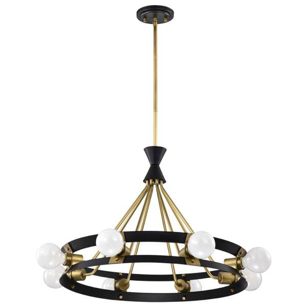 8 Light Matte Black Marsden Indoor Chandelier