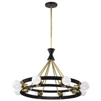 Nuvo Lighting 8 Light Matte Black Marsden Indoor Chandelier