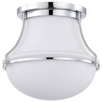 View 1 Light Polished Nickel Valdora Indoor Flush Mount Light Fixture
