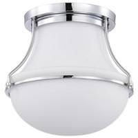View 1 Lamp Polished Nickel Valdora Indoor Flush Mount Light Fixture