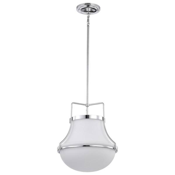 1 Light Polished Nickel Valdora Indoor Pendant Light Fixture