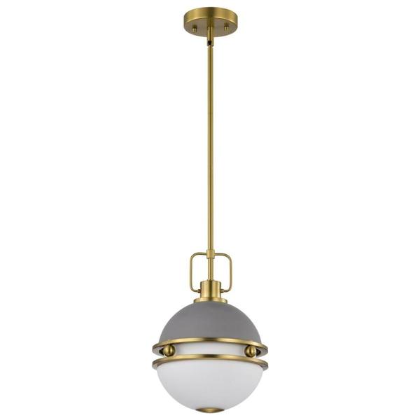 1 Lamp Matte Gray Everton Indoor Pendant Light Fixture