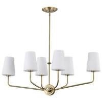 Nuvo Lighting 6 Light Vintage Brass Cordello Indoor Pendant Light Fixture