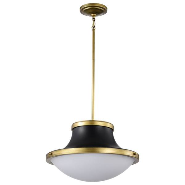 3 Light Matte Black Lafayette Indoor Pendant Light Fixture