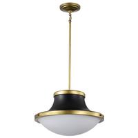 View 3 Light Matte Black Lafayette Indoor Pendant Light Fixture