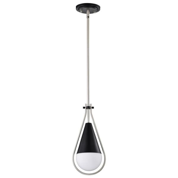 1 Lamp Matte Black Admiral Indoor Pendant Light Fixture
