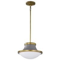 Nuvo Lighting 1 Light Matte Gray Lafayette Indoor Pendant Light Fixture