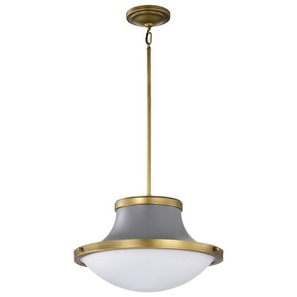 3 Light Matte Gray Lafayette Indoor Pendant Light Fixture