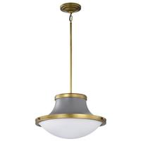 View 3 Light Matte Gray Lafayette Indoor Pendant Light Fixture