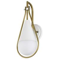 View 1 Light Matte White Admiral Indoor Wall Scone Light Fixture