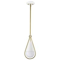 View 1 Light Matte White Admiral Indoor Pendant Light Fixture