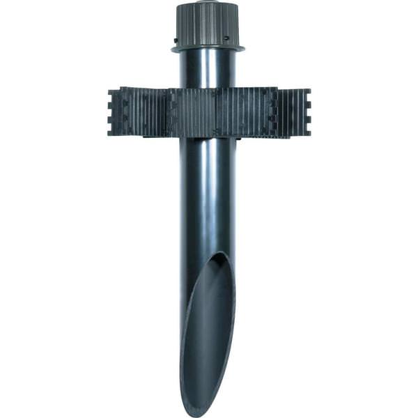  2'' Dark Bronze - PVC - Black Lighting Mounting Post with Cap