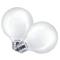 Philips 5 watt 120 volt G25 Medium Screw Base 5000K Daylight Dimmable LED (2 Pack)