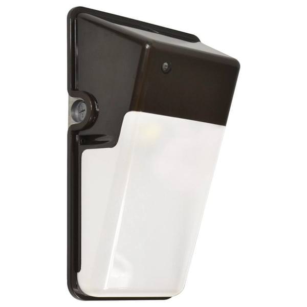 20 watt 120 volt 4000K Cool White Button Photocell Bronze LED Wall Pack Fixture