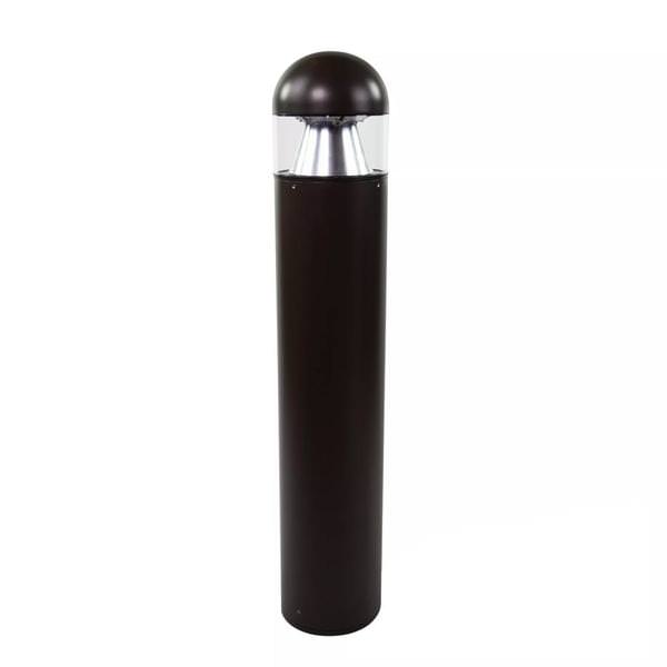 120/277 volt 4000K Cool White Bronze LED Bollard