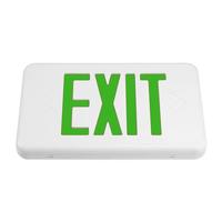 Philips 120/277 volt White Panel / Green Letters Nickel Metal Hydride Battery LED Exit Light