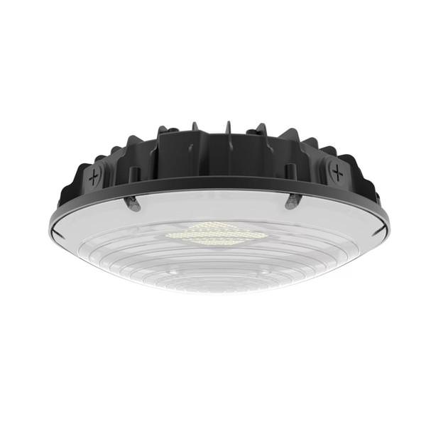 Selectable watt 120/347 volt CCT Selectable Bronze LED Canopy Fixture
