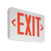 Philips 120/277 volt White Panel / Red Letters Nicad Battery LED Exit Sign