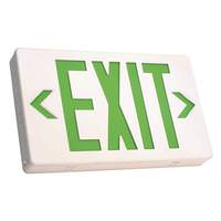 Philips 120/277 volt White Panel / Green Letters Nicad Battery LED Exit Sign